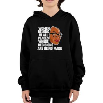 Ketanji Brown Jackson Women Belong Where Decisions Are Made Youth Hoodie | Mazezy