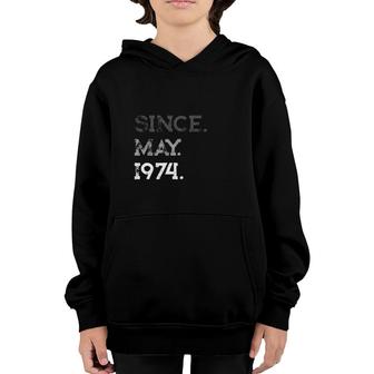 Legend Since May 1974 47Th Birthday Gifts 47 Years Old Youth Hoodie - Seseable