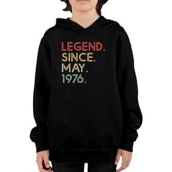 Legend Since May 1976 45Th Birthday Gifts 45 Years Old Youth Hoodie - Seseable