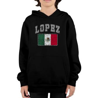 Lopez Family Last Name Pride Cinco De Mayo Top Youth Hoodie - Seseable