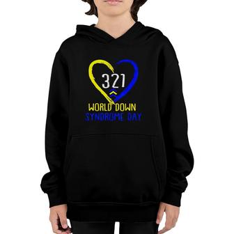 Love World Down Syndrome Awareness Day Youth Hoodie | Mazezy