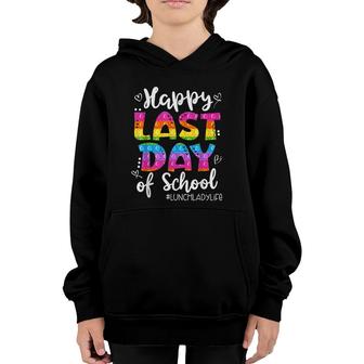 Lunch Lady Life Happy Last Day Of School Cute Lunch Lady Youth Hoodie - Seseable