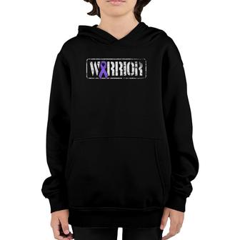 Lupus Warrior - Purple Military Style Awareness Ribbon Youth Hoodie - Seseable