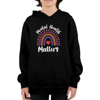 Mental Health Awareness Month Mental Health Matters Youth Hoodie - Seseable