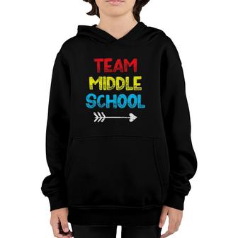 Middle School Teacher Student Back To School Youth Hoodie - Seseable