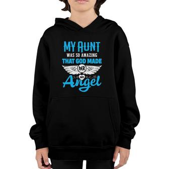 My Aunt Was So Amazing God Made Her An Angel Memorial Youth Hoodie - Seseable