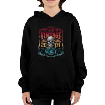 Official Adult Limited Edition 2004 18 Years Old Birthday Youth Hoodie | Mazezy