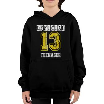 Official Nager 13 Years Old 13Th Birthday Boys Girl Youth Hoodie - Seseable