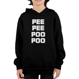 Pee Pee Poo Poo Funny Meme Video Game Player Streamer Fan Youth Hoodie - Seseable