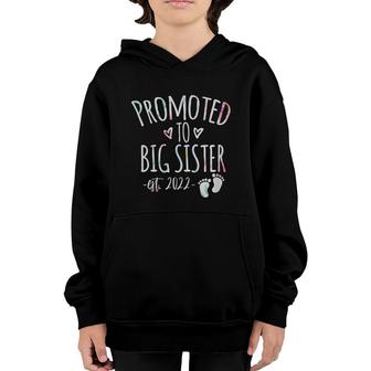 Promoted Big Sister 2022 Going To Be Sister Kids Outfit Youth Hoodie - Seseable