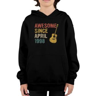 Retro 23Rd Birthday Legend April 1998 23 Years Old Youth Hoodie - Seseable