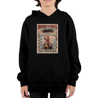 Rough On Rats Mice Bed Bugs Flies Roaches Design Youth Hoodie | Mazezy