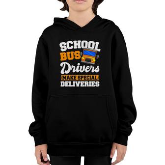 School Bus Driver Yellow Shuttle Student Service Vehicle Youth Hoodie - Seseable