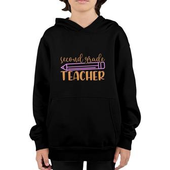 Second Grade Teacher Back To School Pen Great Youth Hoodie - Seseable