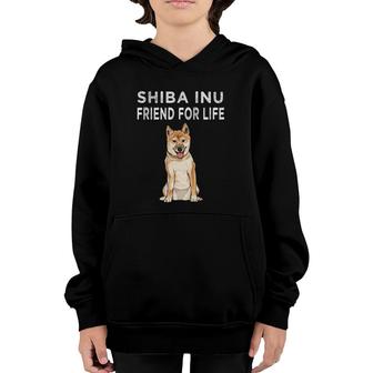 Shiba Inu Friend For Life Dog Friendship Youth Hoodie - Seseable