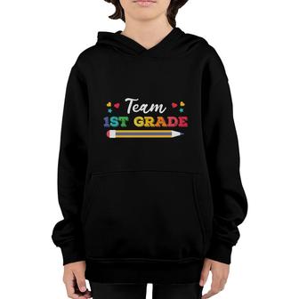 Team 1St Grade Pen Great Gift For Human Youth Hoodie - Seseable