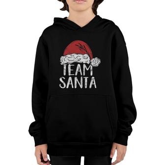 Team Santa Christmas Costume Gift Matching Family Claus Xmas Youth Hoodie - Seseable