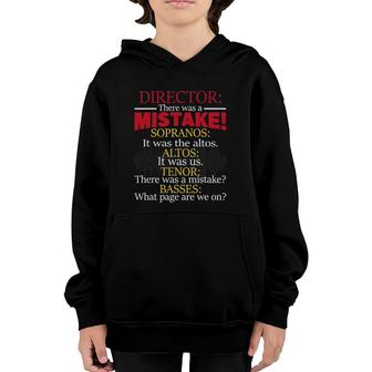 There Was A Mistake Chorister Show Choir Singer Gospel Youth Hoodie | Mazezy
