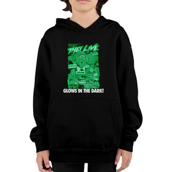They Live Consume Conform Please Stand By Glows In The Dark Youth Hoodie | Mazezy