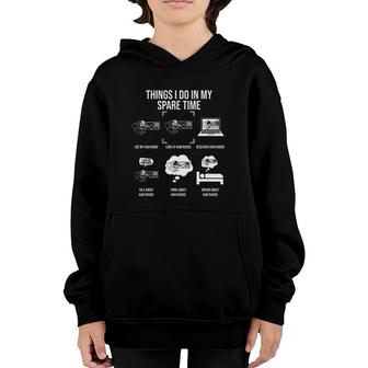 Things I Do In My Spare Time Ham Radio Operator Youth Hoodie | Mazezy