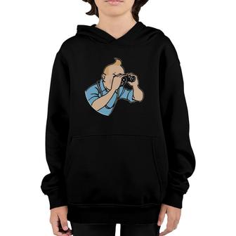 Tin-Tin Binoculars Youth Hoodie | Mazezy