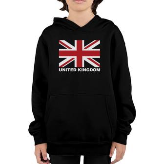 United Kingdom British Flag Union Jack Flag Novelty Gift Youth Hoodie | Mazezy
