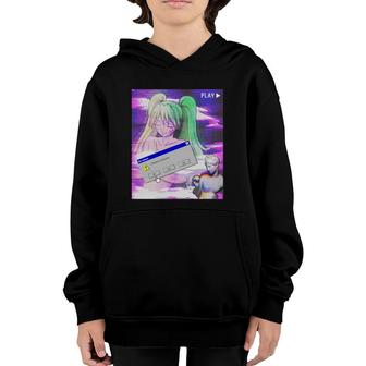 Vaporwave Aesthetic Japanese Style Anime Youth Hoodie | Mazezy