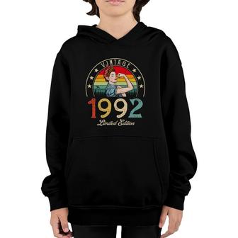 Vintage 1992 Limited Edition 1992 30Th Birthday 30 Years Old Youth Hoodie - Seseable