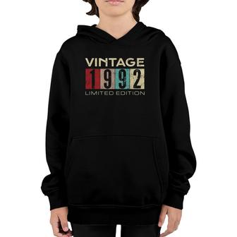 Vintage 1992 Limited Edition 30 Years Old 30Th Birthday Youth Hoodie - Seseable