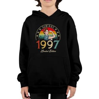 Vintage 1997 Limited Edition 1997 25Th Birthday 25 Years Old Youth Hoodie - Seseable