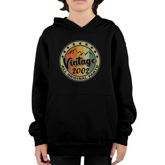 Vintage 2002 Retro 20 Years Old Gift 20Th Birthday Youth Hoodie | Mazezy
