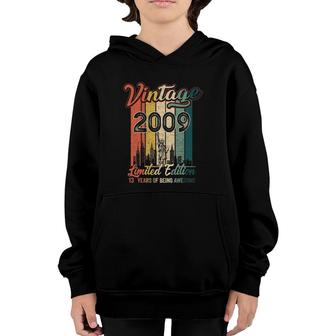 Vintage 2009 13Th Birthday Gifts 13 Years Of Being Awesome Youth Hoodie | Mazezy