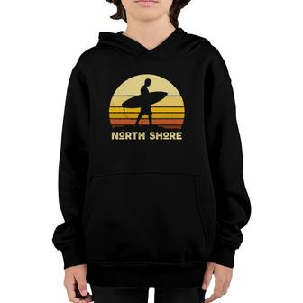 Vintage Sunset North Shore Hawaii Surf Beach Bum 70S Classic  Youth Hoodie