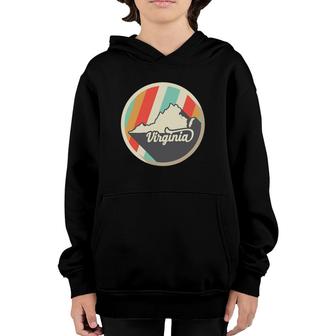 Vintage Virginia Va Home State Retro Gift Youth Hoodie - Seseable