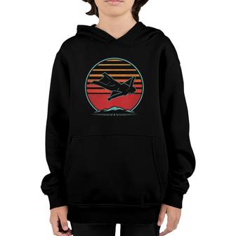 Wingsuit Flying Retro Vintage 80S Style Base Jumping Gift Youth Hoodie - Seseable