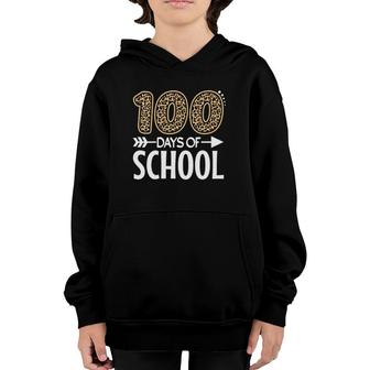 Womens 100Th Day Of School Teacher Student Gift 100 Days Of School Youth Hoodie - Seseable