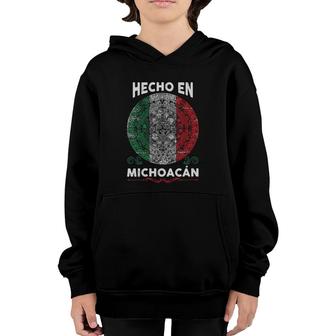 Womens Hecho En Michoacan Mexico Proud Mexican Michoacan Youth Hoodie | Mazezy