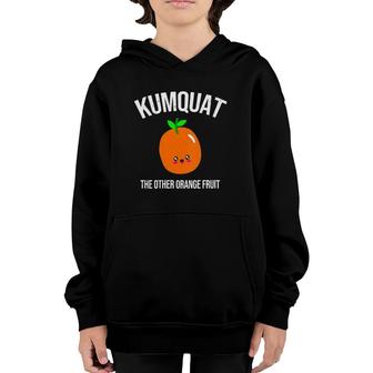 Womens Kumquat The Other Orange Fruit V-Neck Youth Hoodie | Mazezy