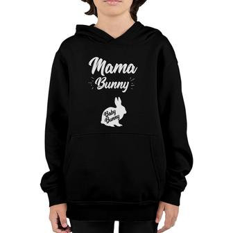 Womens Mama Bunny Women Mama Baby Bunny Easter Pregnancy Youth Hoodie | Mazezy DE