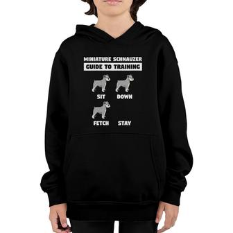 Womens Pet Animal Dog Training Quote For Miniature Schnauzer Owner V-Neck Youth Hoodie - Seseable