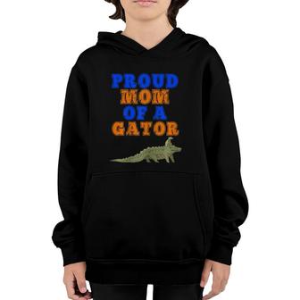 Womens Proud Mom Of A Gator -Fun Mother Alligator Gift For Parents Youth Hoodie - Seseable