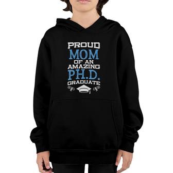 Womens Proud Mom Of Phd Graduate Phd Graduate Gift V-Neck Youth Hoodie - Seseable