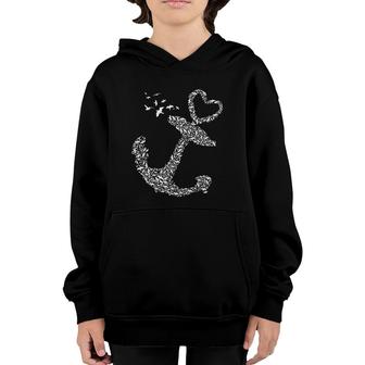 Womens Sailing Seaside Skipper Anchor Boat Sailor Captain Sailboat Youth Hoodie | Mazezy