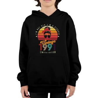 Womens Vintage 1991 Limited Edition 30 Years Old 30Th Birthday Youth Hoodie - Seseable