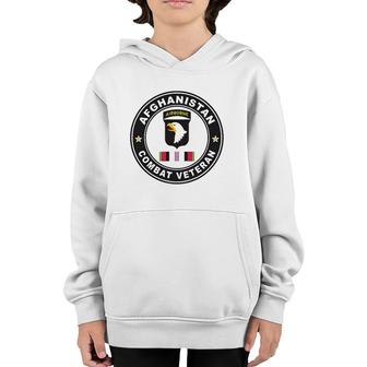 101St Airborne Division Oef Combat Veteran Youth Hoodie | Mazezy