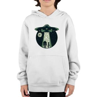 Abduction Aliens 51 Ufo Et Universe Astronaut Sci Fi Gift Youth Hoodie | Mazezy