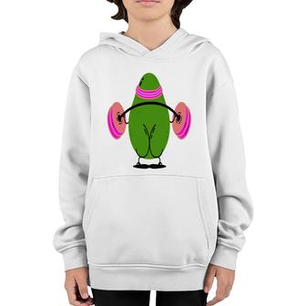 Avocado Wrestling Cute Funny Gyms Man Youth Hoodie - Seseable