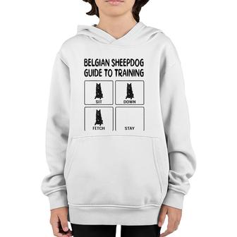 Belgian Sheepdog Guide To Training Dog Obedience Youth Hoodie | Seseable UK