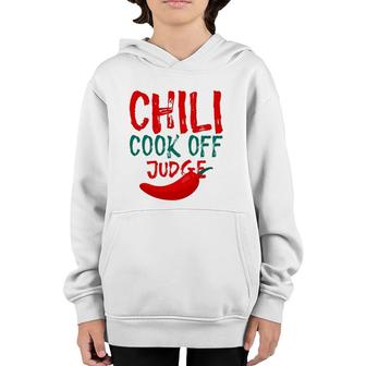 Chili Cook Off Judge Lovers Gift Youth Hoodie | Mazezy