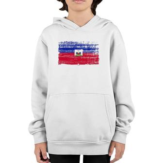 Haitian Flag Ancestry Gift Haiti Youth Hoodie | Mazezy